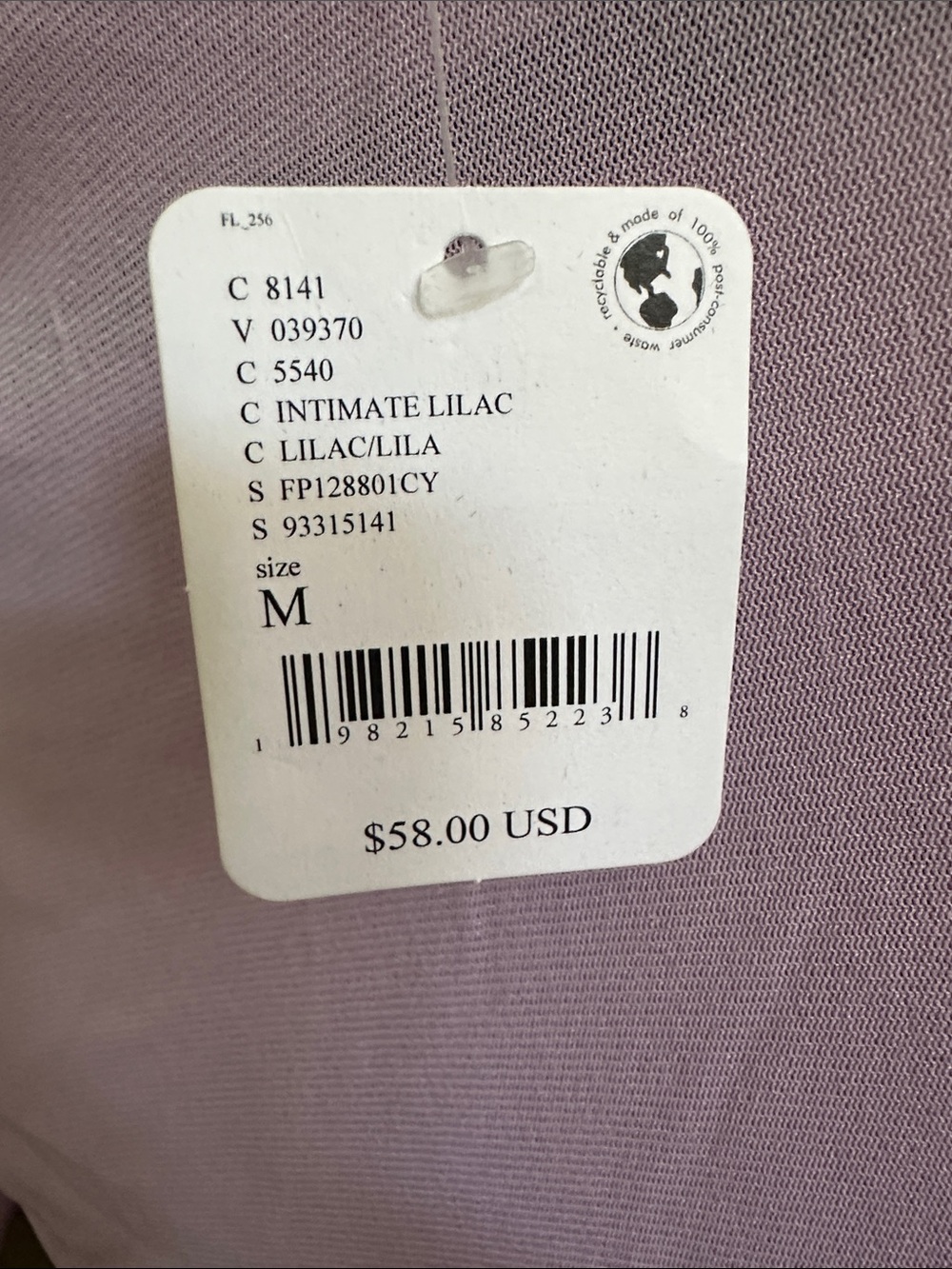 Free People Intimately light lavender bodysuit! NWT size M retails $58 - Picture 4 of 5